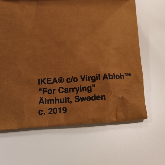 Virgil Abloh x IKEA Off White SCULPTURE Large BAG Markerad NWT - Picture 7 of 7